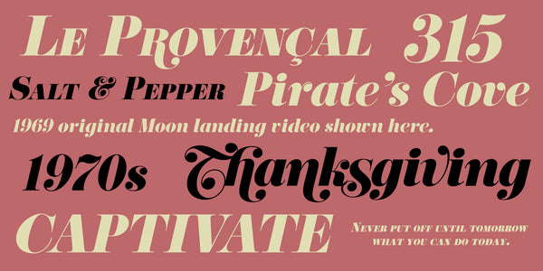 Sample of Eloquent Italic