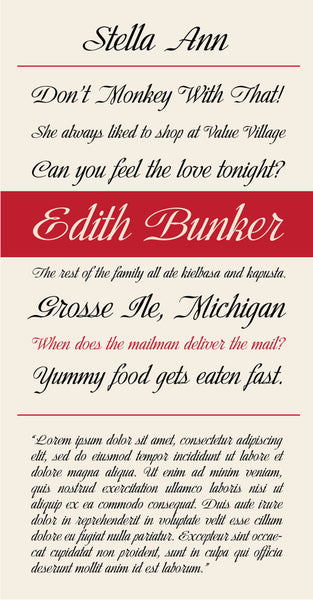 Stella Ann Type Specimen