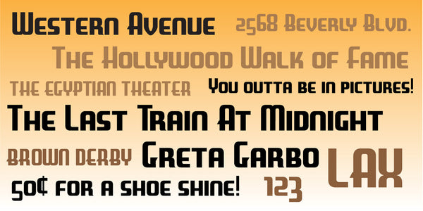 Sample of Walcott Gothic Hollywood