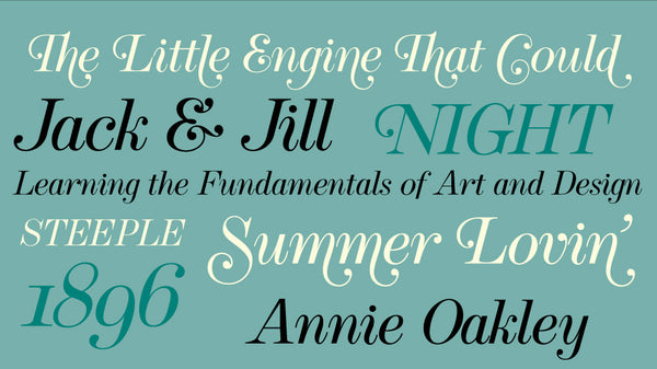 Sample of Cavetto Italic