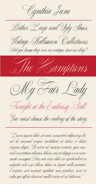 Cynthia June Type Specimen