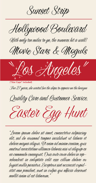 Sunset Strip Type Specimen