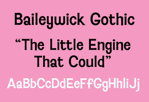 Sample of Baileywick Gothic