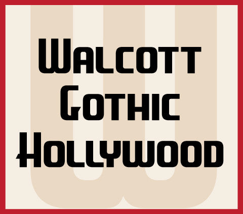 Walcott Gothic Hollywood Banner